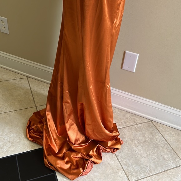 Bridal Babes Bridesmaid Dress Size 8 Copper New With Tags - Picture 15 of 16